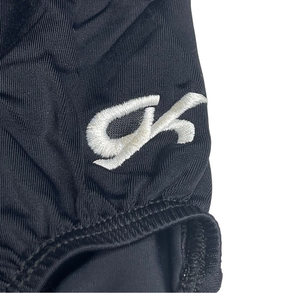 GK Elite Gymnastics 𖤐 Print Training Leotard 𖤐 Black Pink Silver Spanglez 𖤐 S - Picture 4 of 16